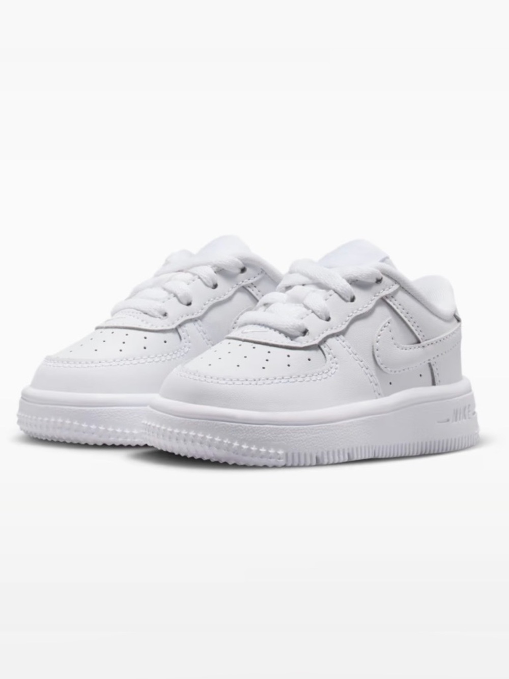 Nike Kids White Low-Top Sneakers - Classic All-White Style